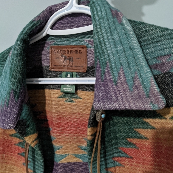 RARE Lauren by Ralph Lauren blanket jacket VINTAGE - Picture 3 of 11